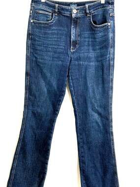 J Jill Jeans Womens 10 Blue Medium Wash High Rise Boot Cut Jeans, Size 10 Reg